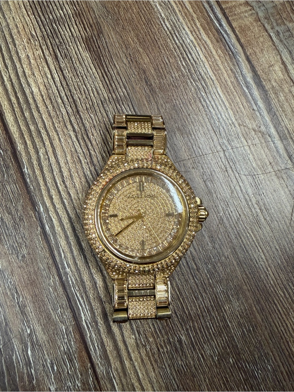Michael Kors Camille crystal gold watch